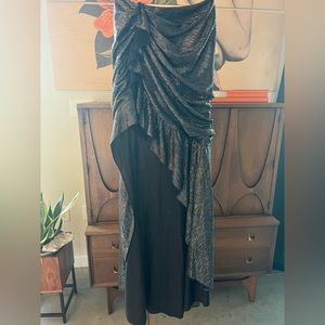 House of Harlow Metallic Skirt